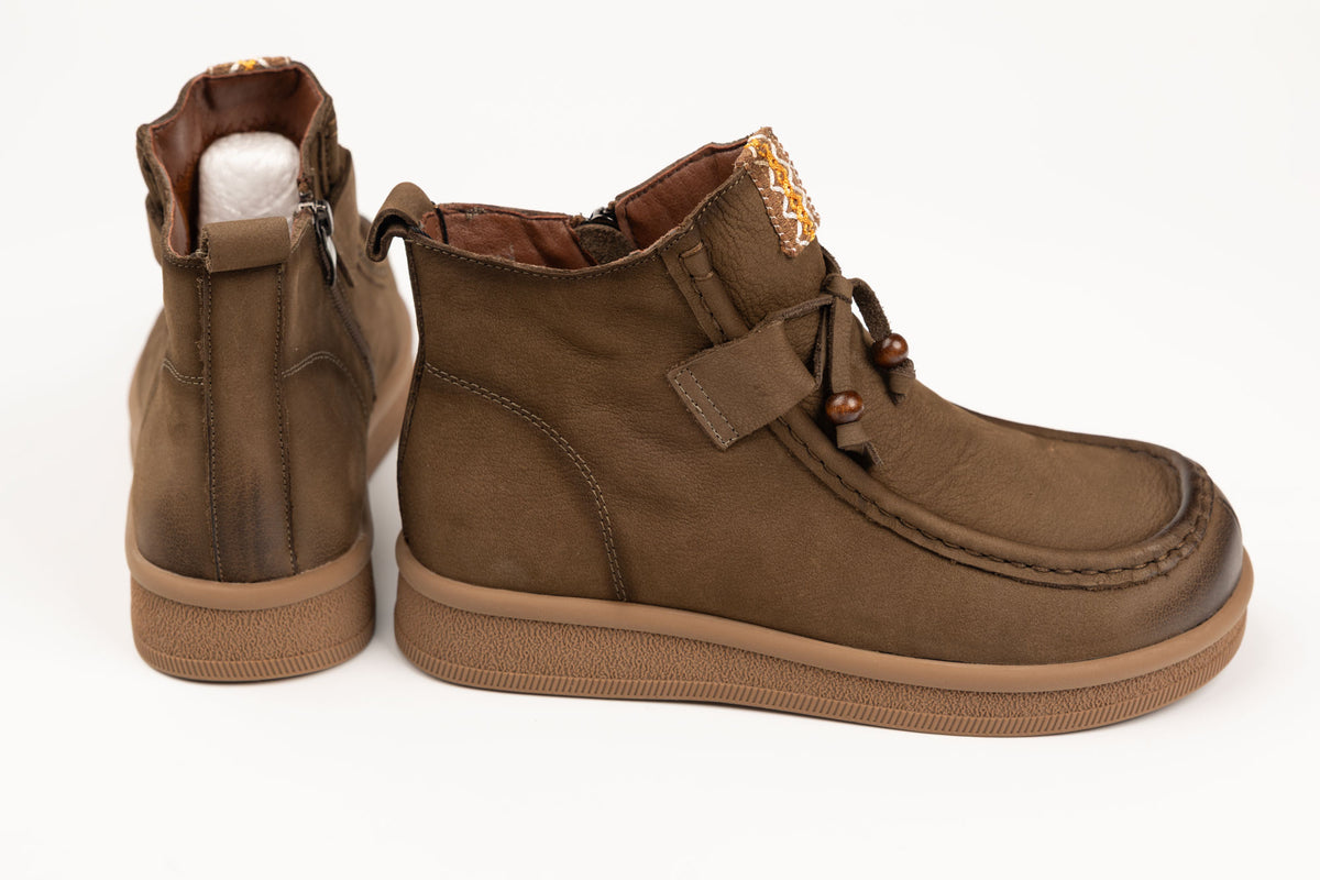 Ghete damă piele naturală FRANCO GERARDO 5782 Green