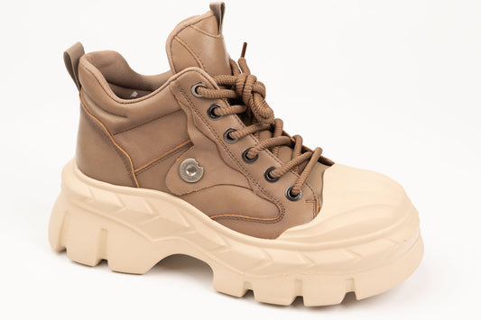 Ghete damă piele naturală FRANCO GERARDO 5020 Khaki