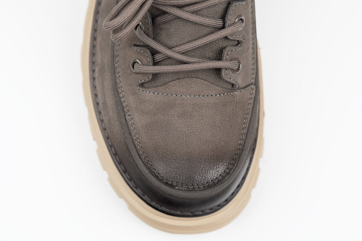 Ghete bărbați piele naturală MELS R-0281 Grey vel