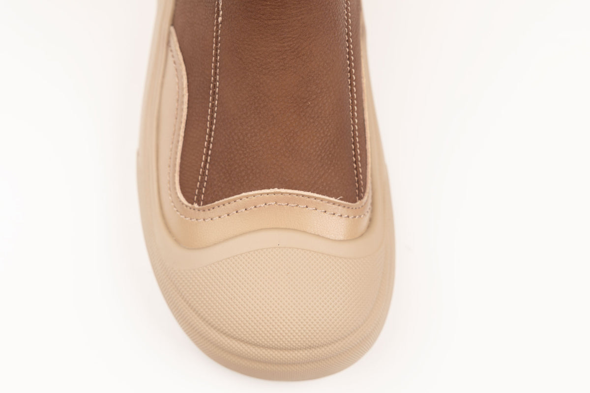 Ghete damă piele naturală FRANCO GERARDO X-5019 Maro