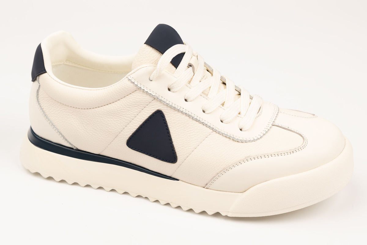 Pantofi bărbați casual piele naturală FRANCO GERARDO 5327 Alb blue