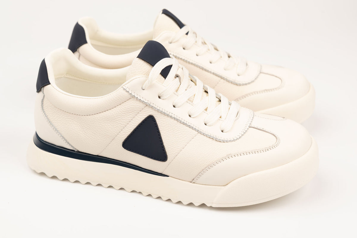 Pantofi bărbați casual piele naturală FRANCO GERARDO 5327 Alb blue