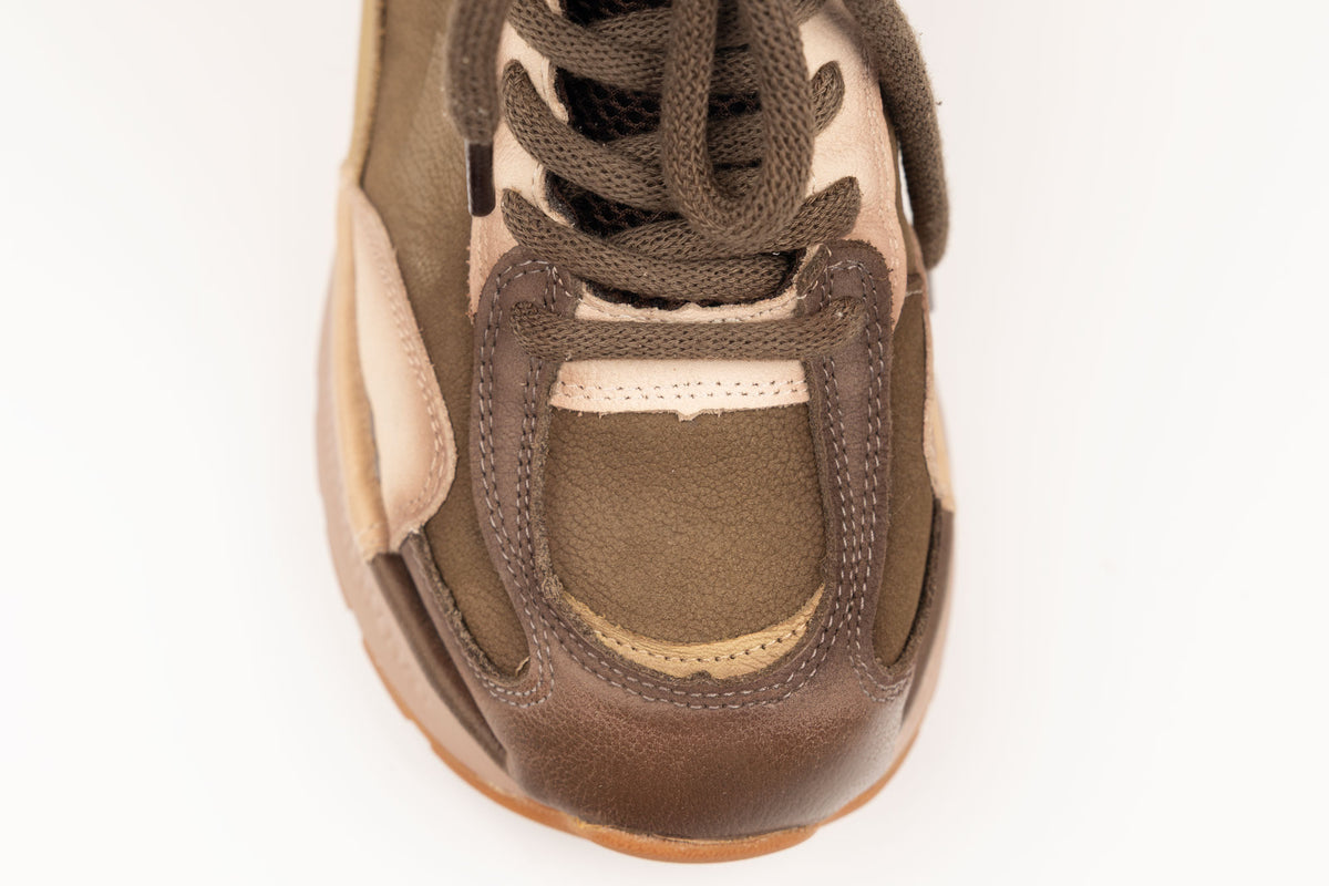 Ghete damă piele naturală FRANCO GERARDO 8001 Khaki (36-41)
