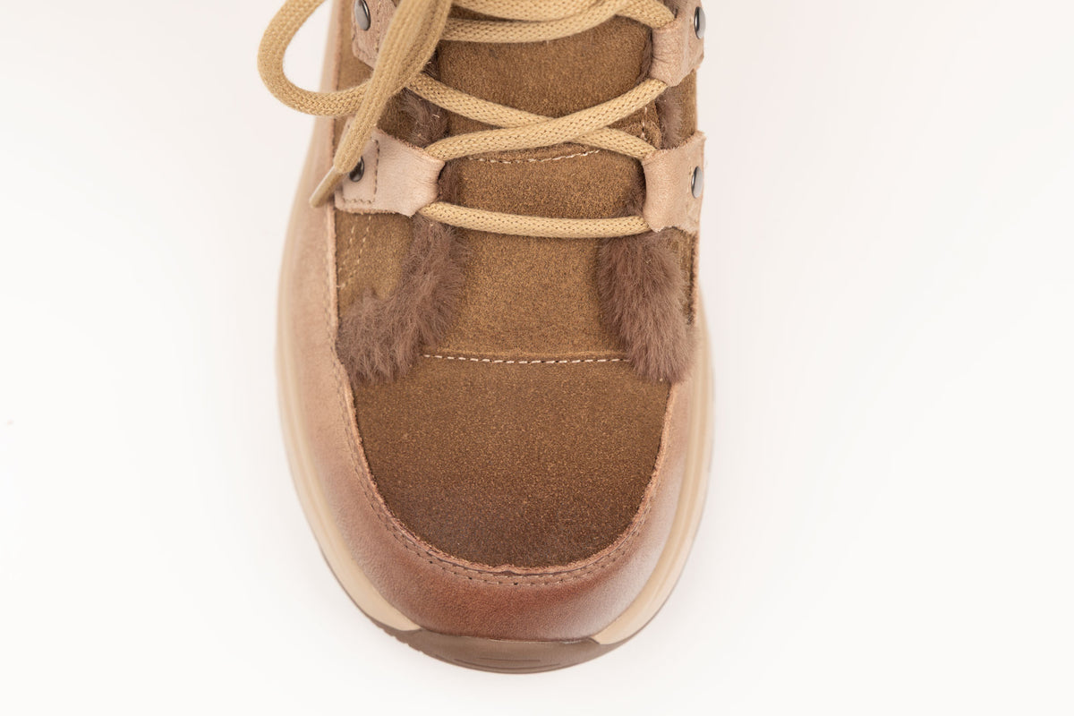 Ghete damă piele naturală FRANCO GERARDO 3601 Khaki (36-40)