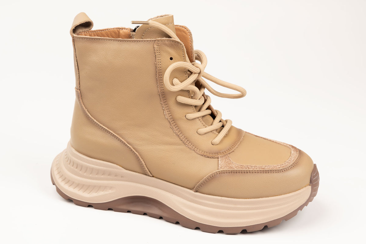 Ghete damă piele naturală FRANCO GERARDO 7150 Apricot (36-40)