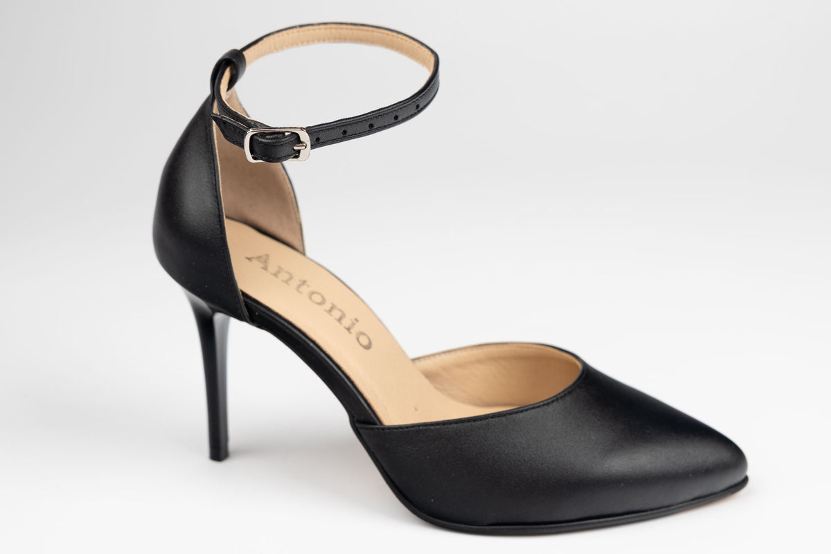 Pantofi dama piele naturală ANTONIO 9527 NEGRU