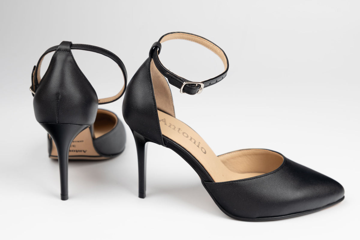 Pantofi dama piele naturală ANTONIO 9527 NEGRU