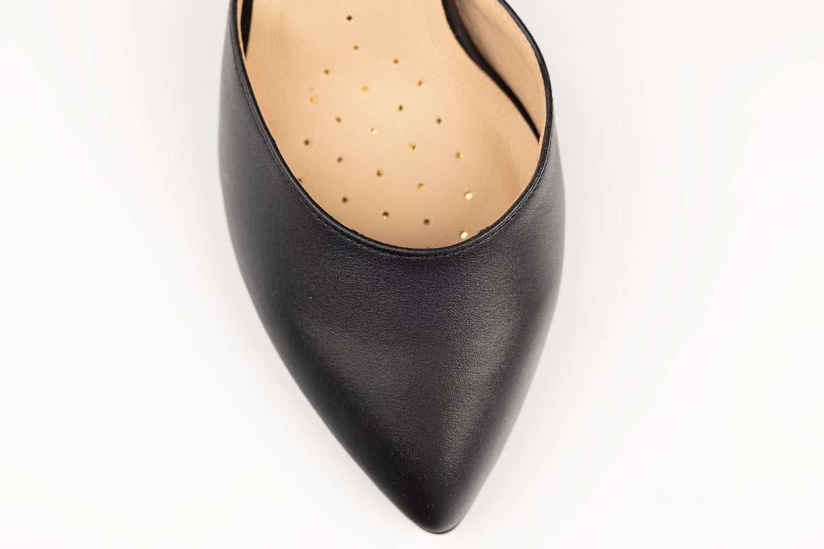 Pantofi dama piele naturală ANTONIO 9527 NEGRU