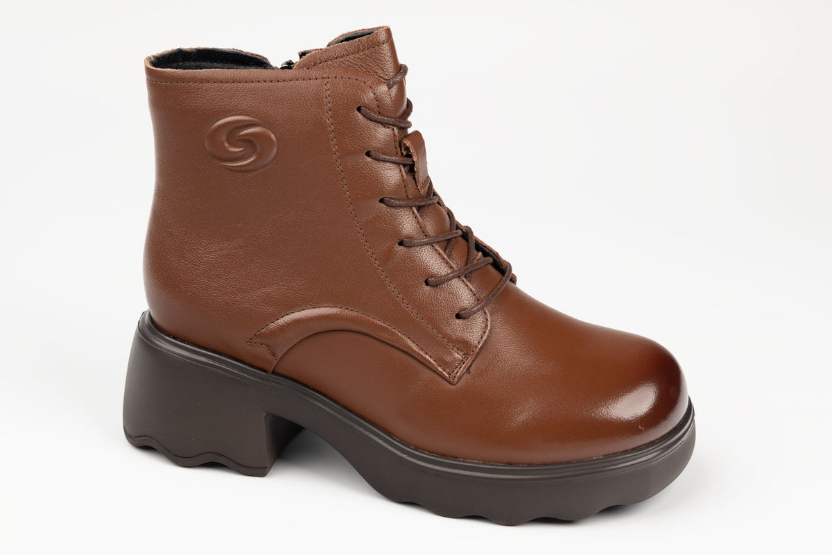 Ghete damă piele naturală GALOP 5008 Maro (36-40)