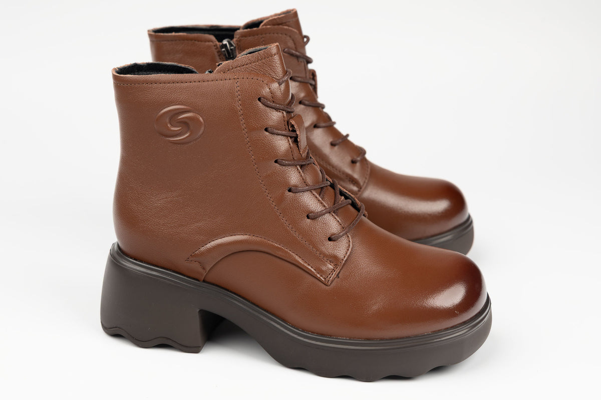 Ghete damă piele naturală GALOP 5008 Maro (36-40)
