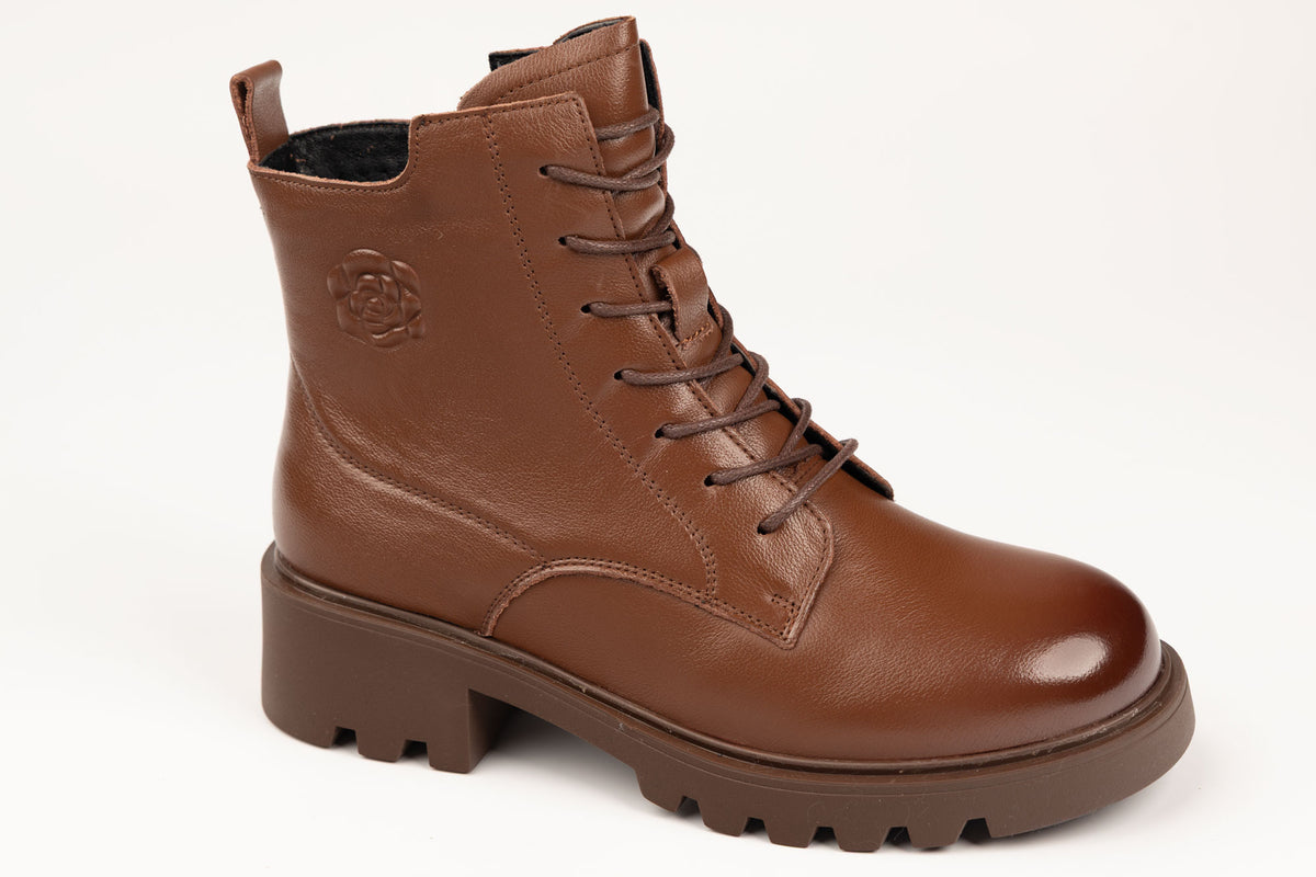 Ghete damă piele naturală GALOP 5780 Maro