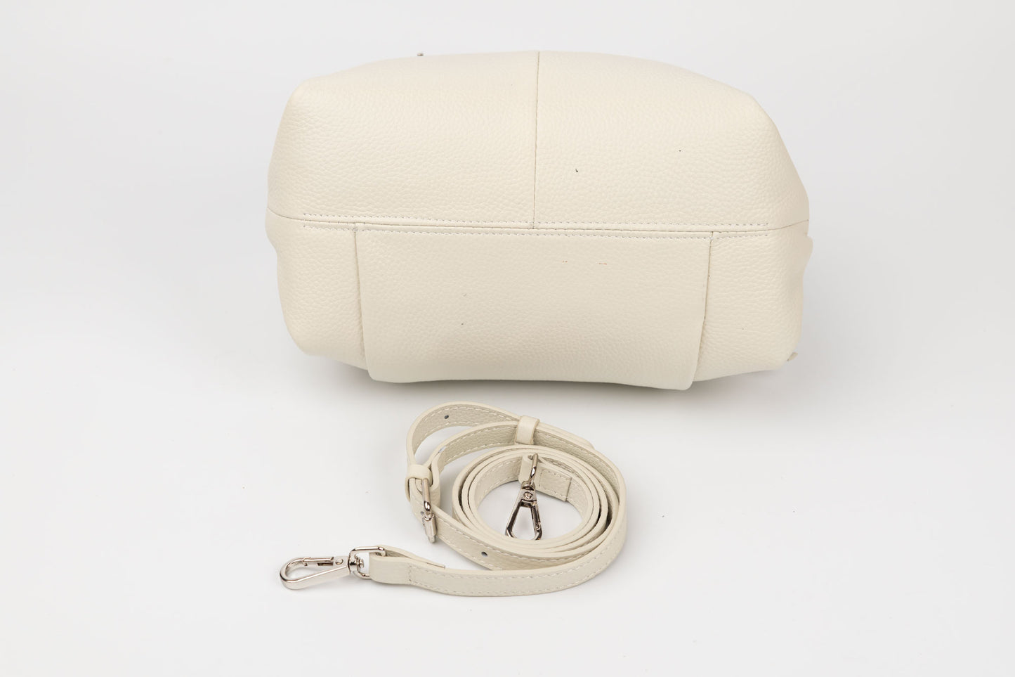 Geanta din piele naturală FENIX FASHION 30009 Alb