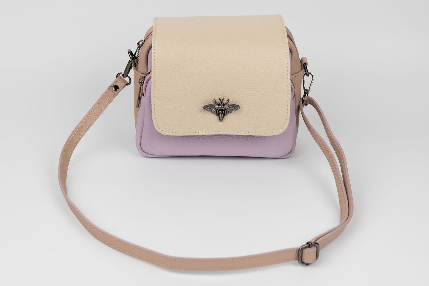 Geanta din piele naturală FENIX FASHION 23317 Roz