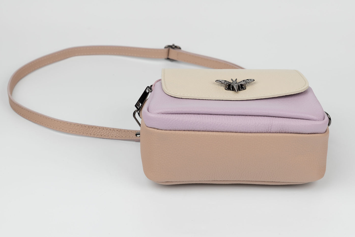 Geanta din piele naturală FENIX FASHION 23317 Roz