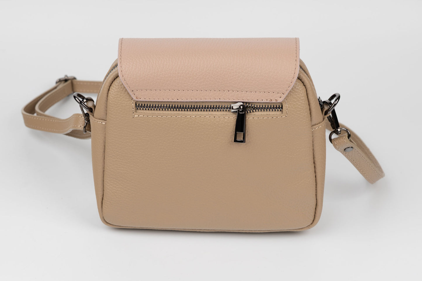 Geanta din piele naturală FENIX FASHION 23317 Vizon