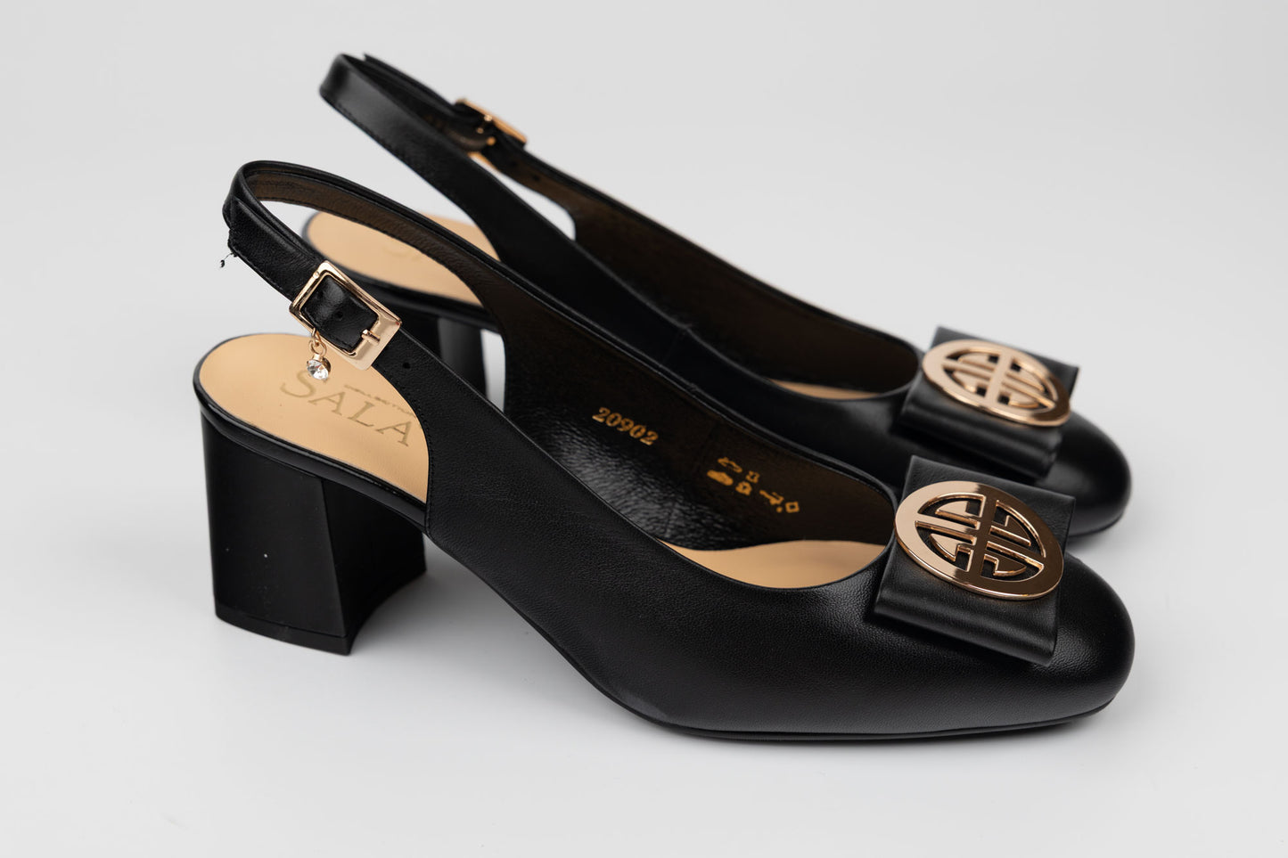 Pantofi damă piele naturală SALA 20902 N box AU