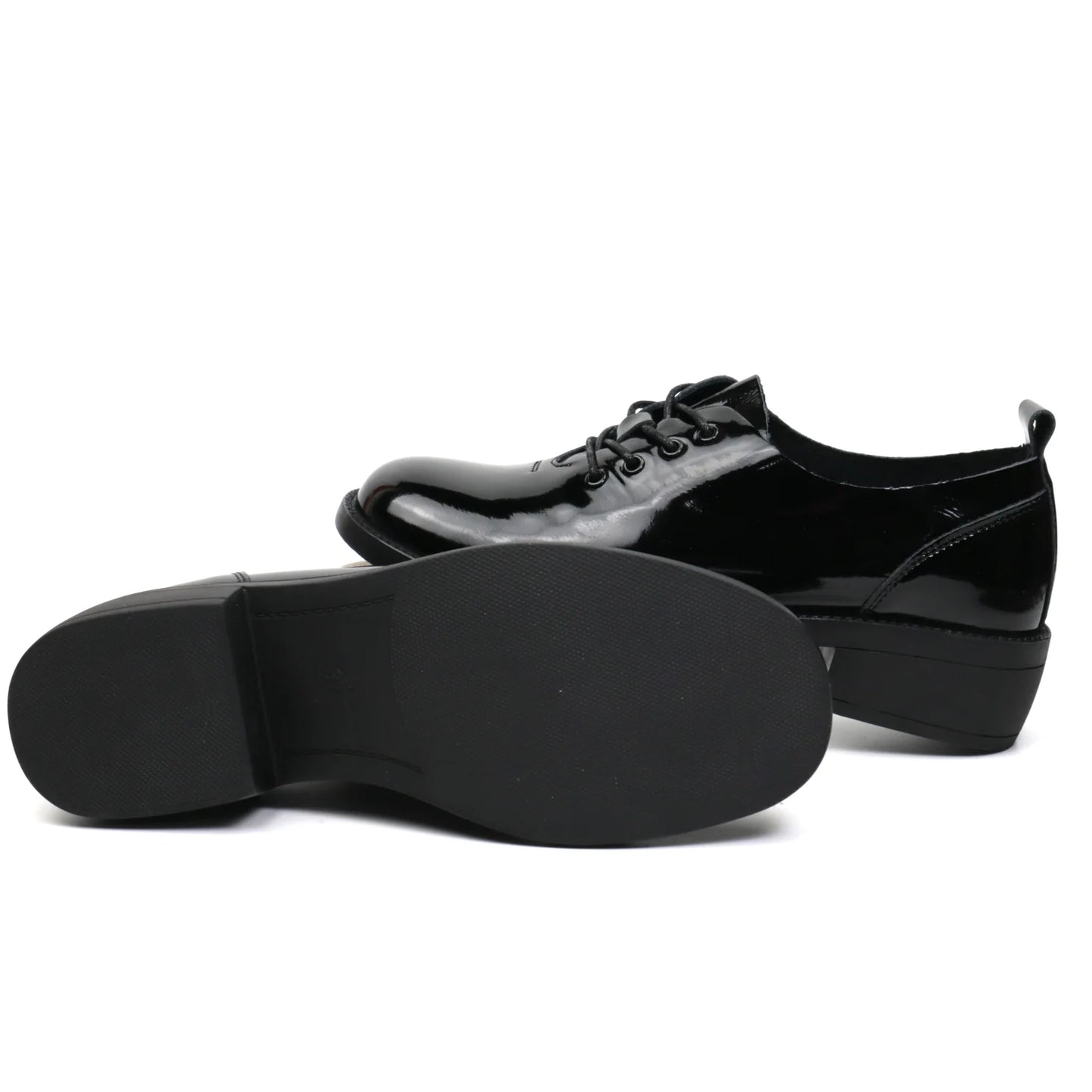 Women's casual shoes made of genuine leather FORMAZIONE 18-1 black patent
