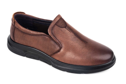 Pantofi barbati casual piele naturala MELS 58363 maro