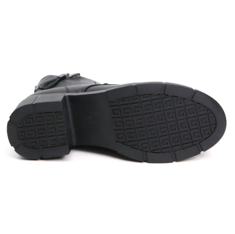 Women's casual boots in natural leather FORMAZIONE 500 black