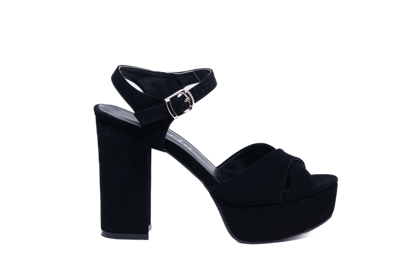 Women's sandals Karin 7232 black velour