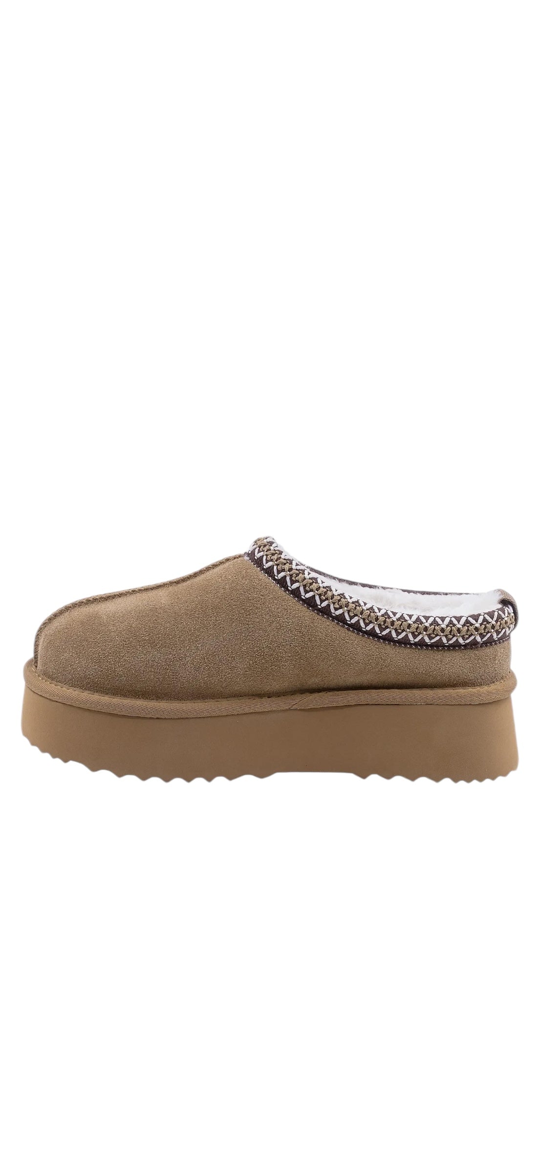 Women's genuine suede clogs ANNA VIOTI 113-3 Camel vel