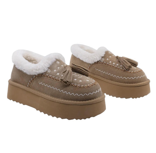 Pantofi damă piele naturală întoarsă ANNA VIOTI 113-2 Camel vel