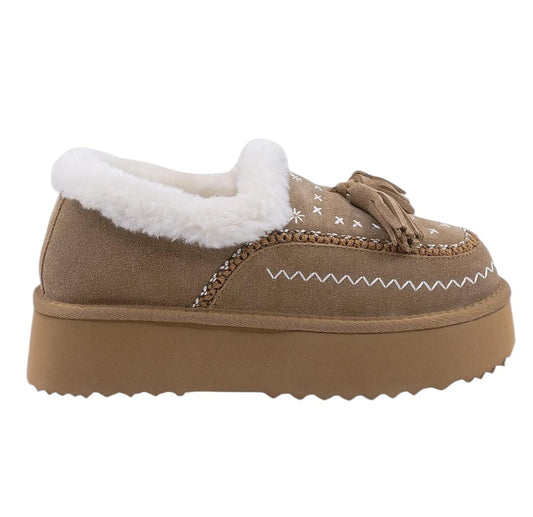 Pantofi damă piele naturală întoarsă ANNA VIOTI 113-2 Camel vel