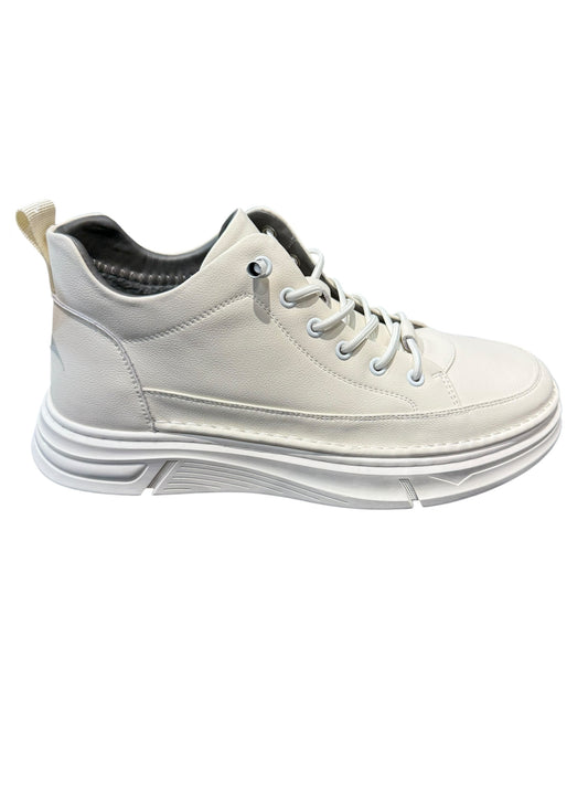 Ghete piele naturală 90001 alb box