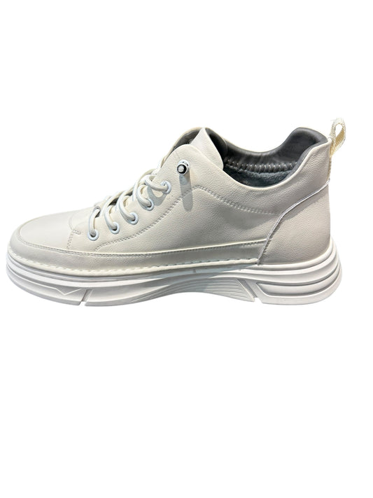 Ghete piele naturală 90001 alb box
