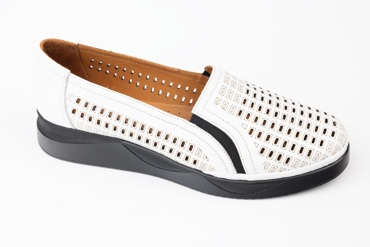 Pantofi dama piele naturală ortopedic LSD 93 Alb