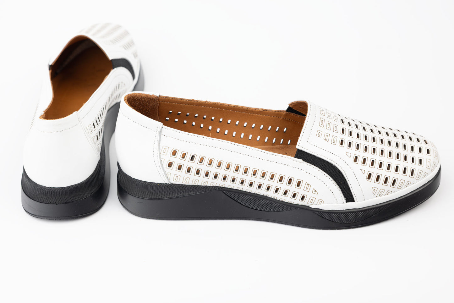 Pantofi dama piele naturală ortopedic LSD 93 Alb