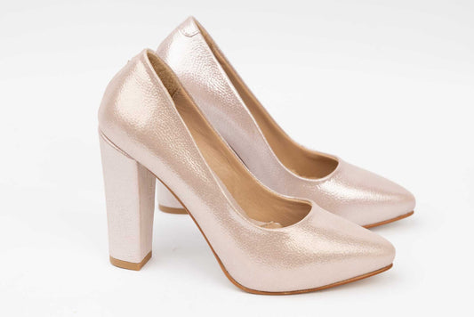 Pantofi dama eleganti piele naturala LARISA Sorana roze presaj