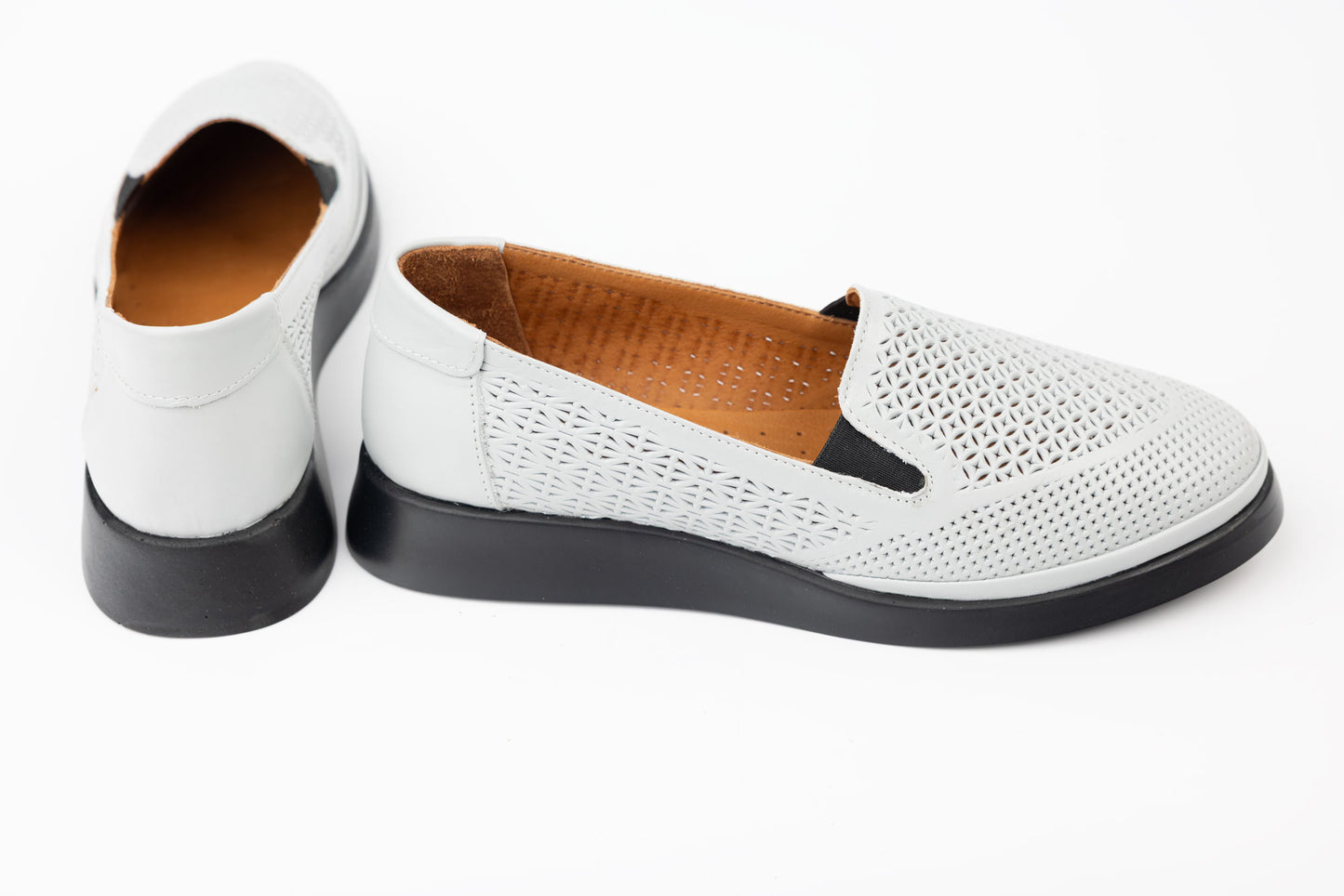 Pantofi dama piele naturală ortopedic LSD 89 Gri