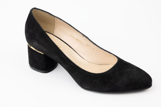 Pantofi dama piele naturală întoarsă PERLA 3461 N vel