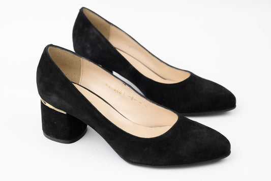 Pantofi dama piele naturală întoarsă PERLA 3461 N vel