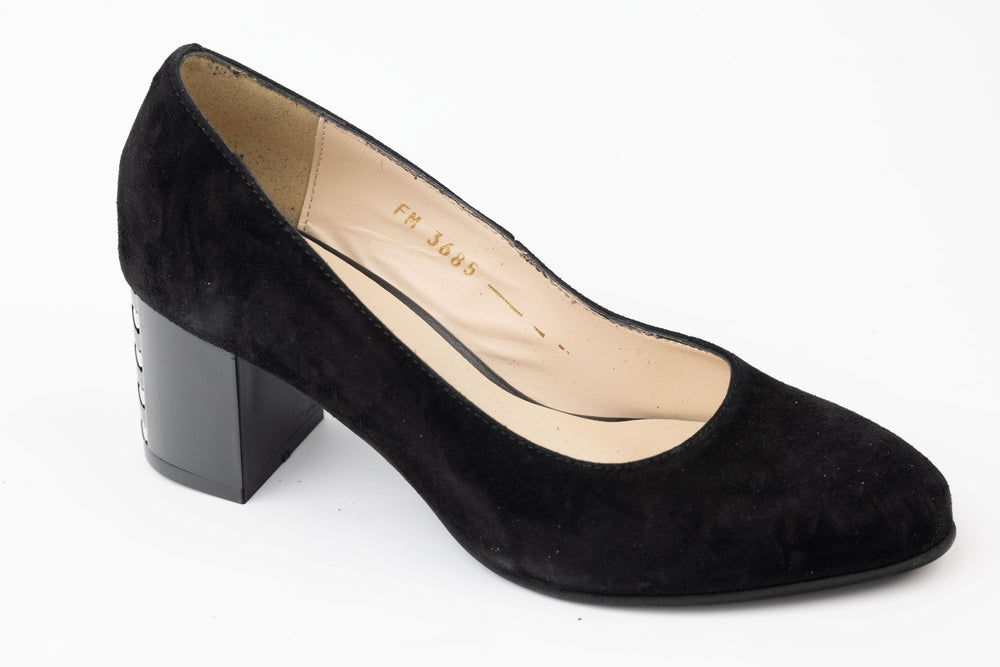 Pantofi dama piele naturală întoarsă 3603 N vel