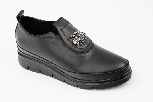 Pantofi dama piele naturală PERLA 3629 N box