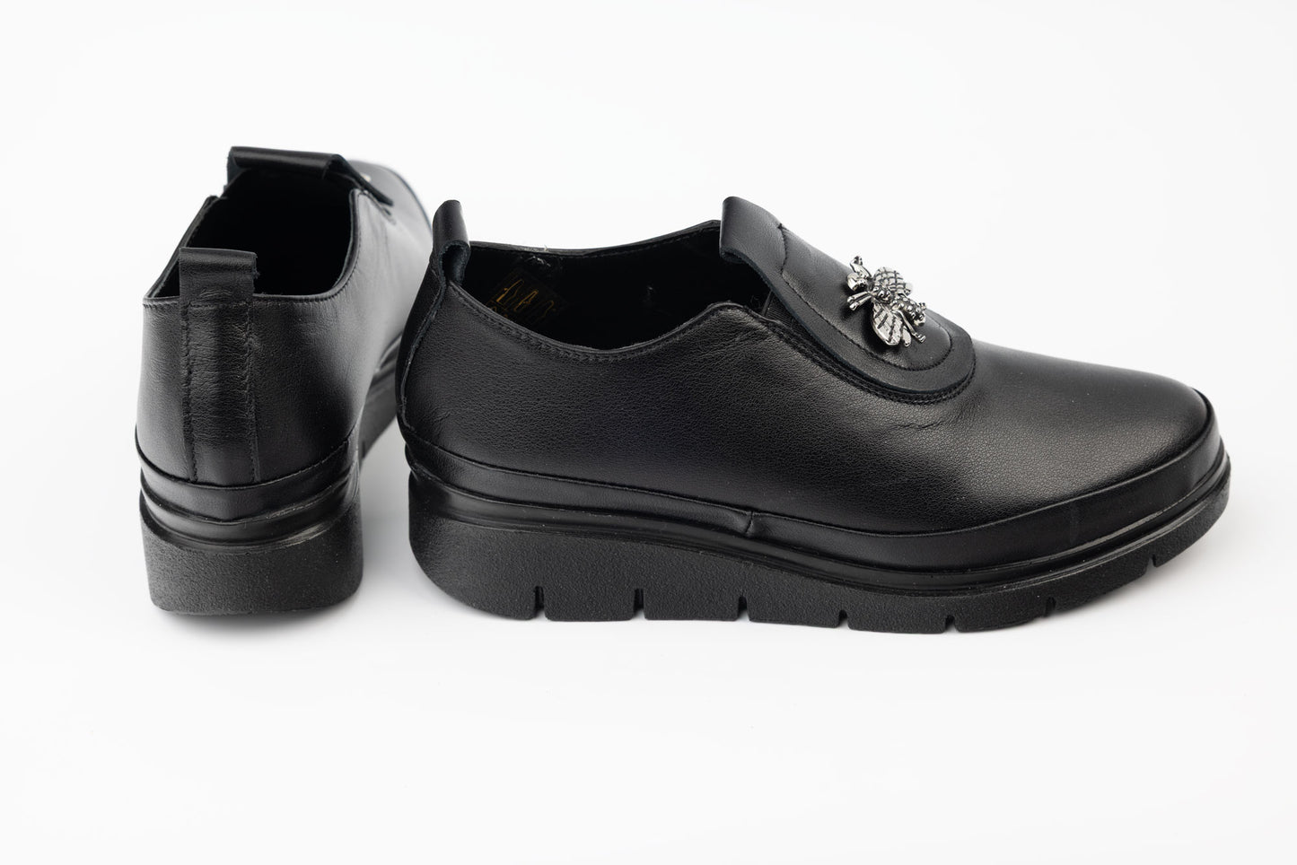 Pantofi dama piele naturală PERLA 3629 N box