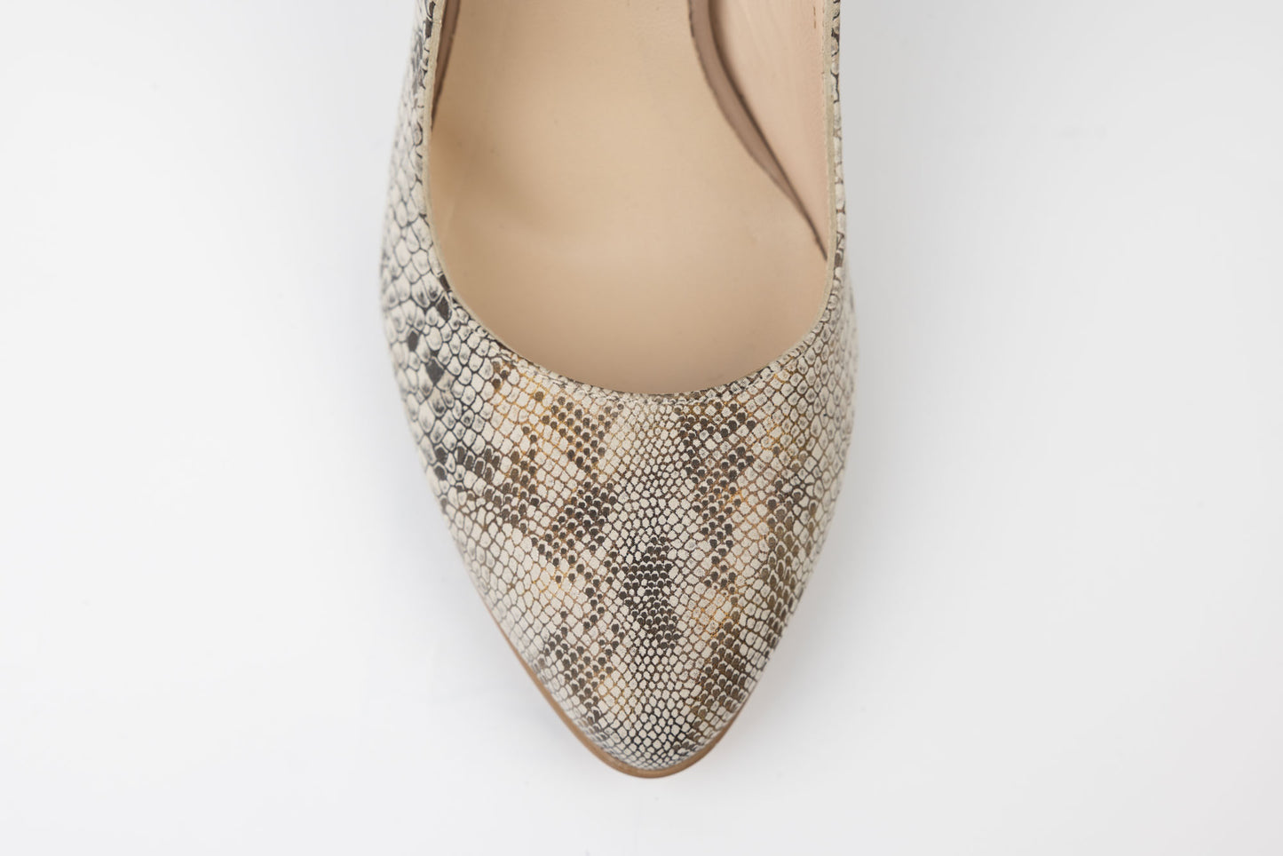 Pantofi dama piele naturală PERLA 3683 AU șarpe