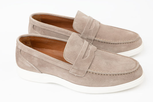 Pantofi barbati piele naturală întoarsă DOGATI 464 Vizon vel