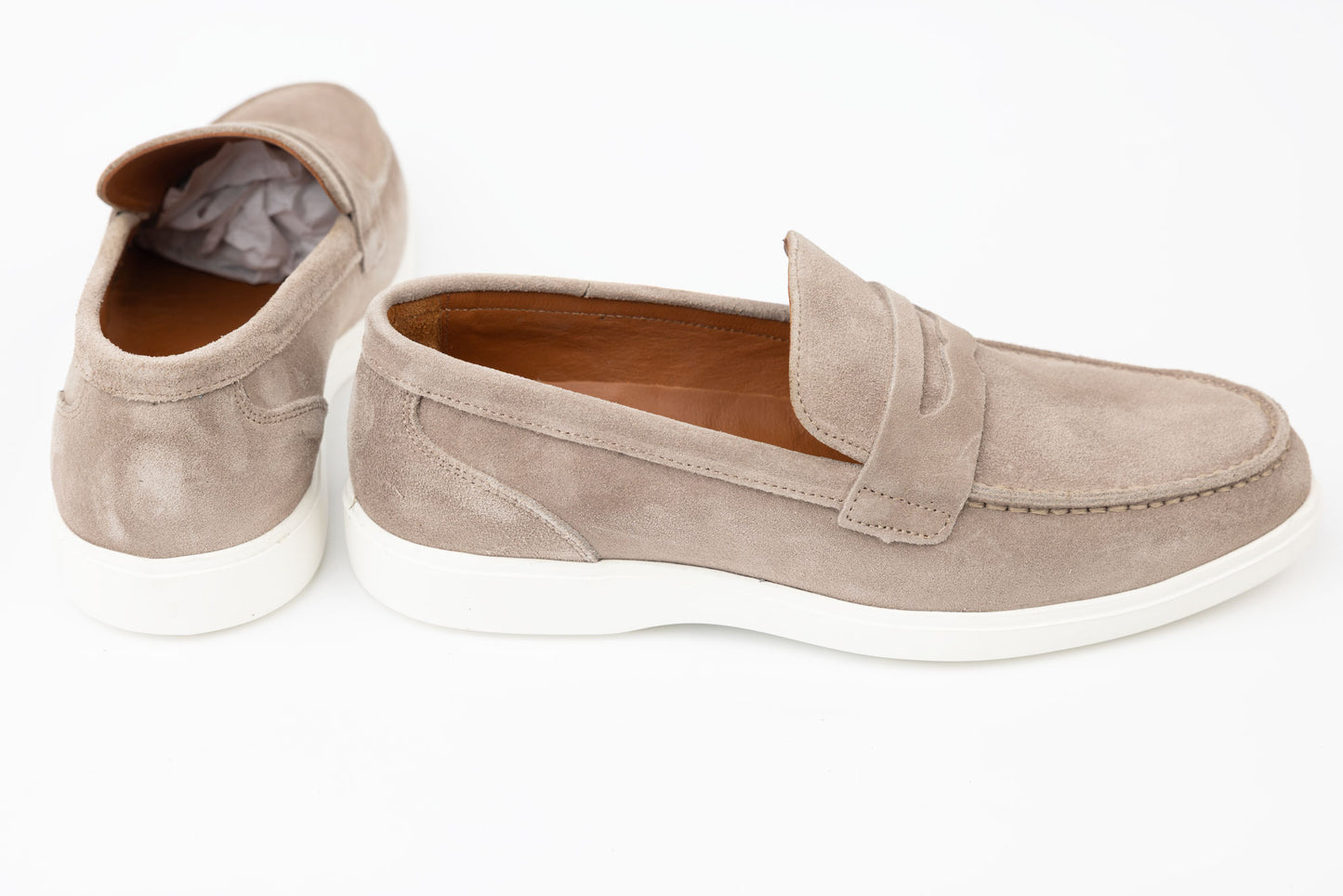 Men's shoes made of genuine suede leather DOGATI 464 Mink vel