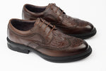 Pantofi bărbați piele naturală JOHAN 16305 Maro presaj croco