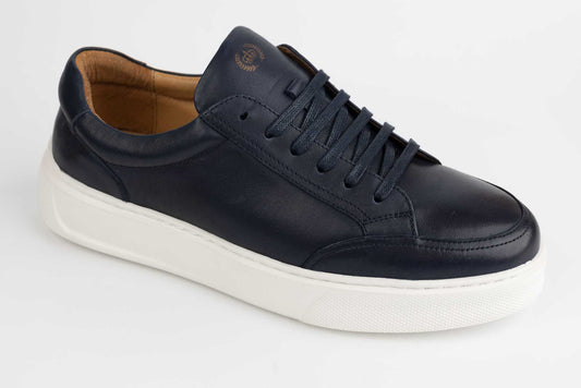 Pantofi barbati piele naturala casual FRANCO GERARDO sport 17-4 Bleu