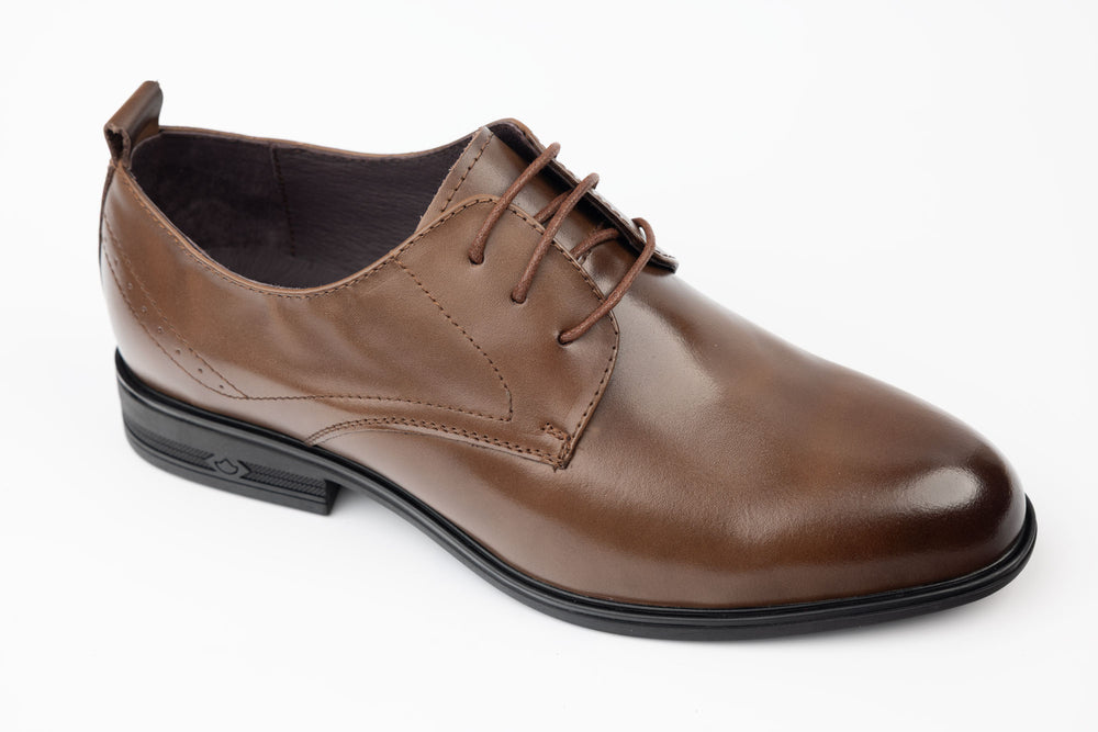 Pantofi barbati piele naturală JOHAN 26023 Maro