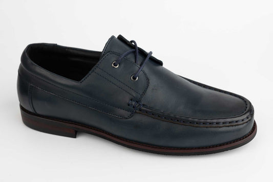 Pantofi barbati casual ELDEMAS piele naturala 744-311 Bleu