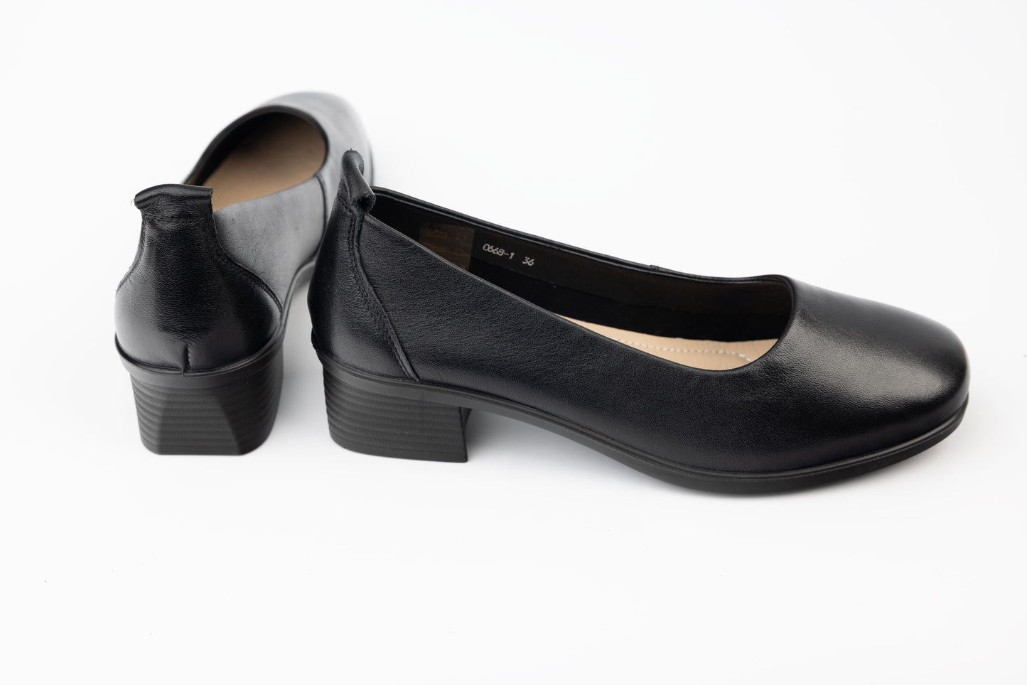 Women's genuine leather shoes BETINA 0668-1 N box