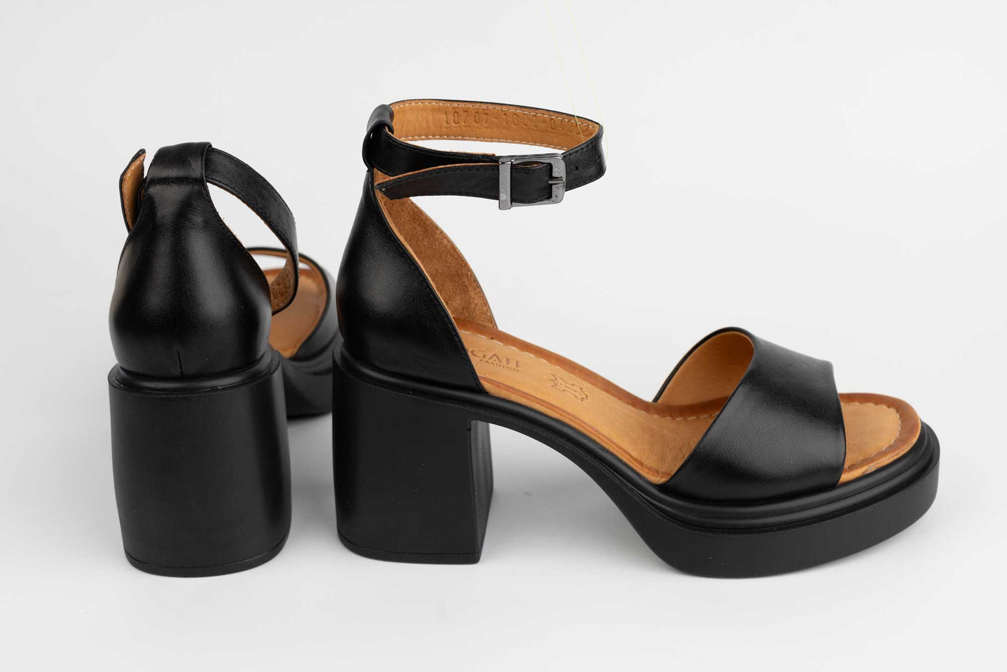 Women's casual sandals, natural leather 10707 N