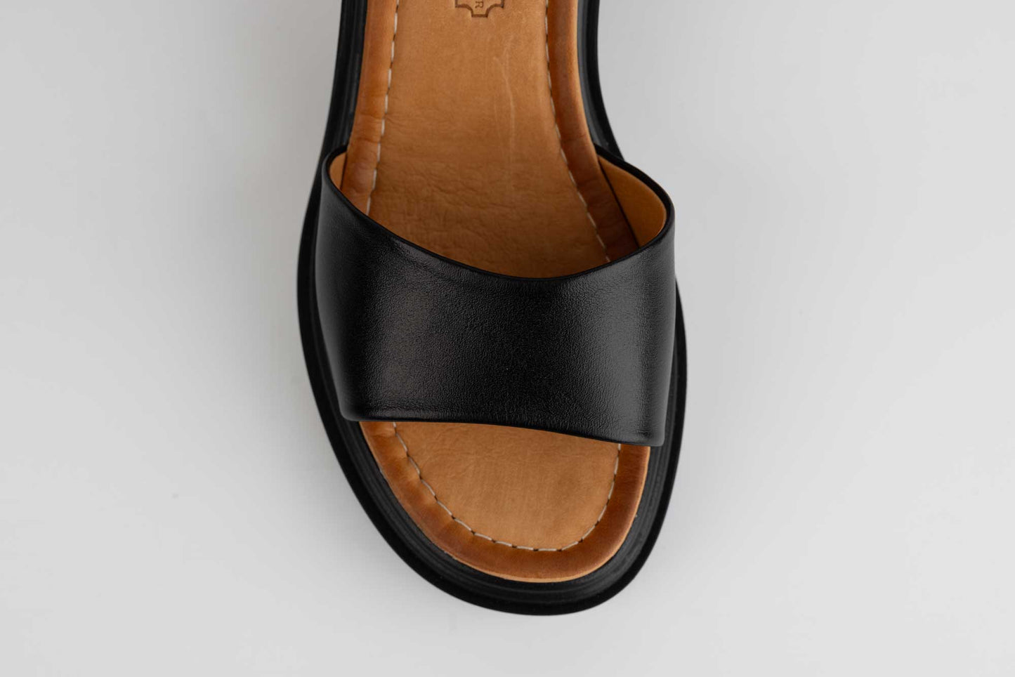 Women's casual sandals, natural leather 10707 N