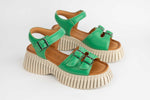 Sandale dama casual piele naturala DOGATI 10693 Verde