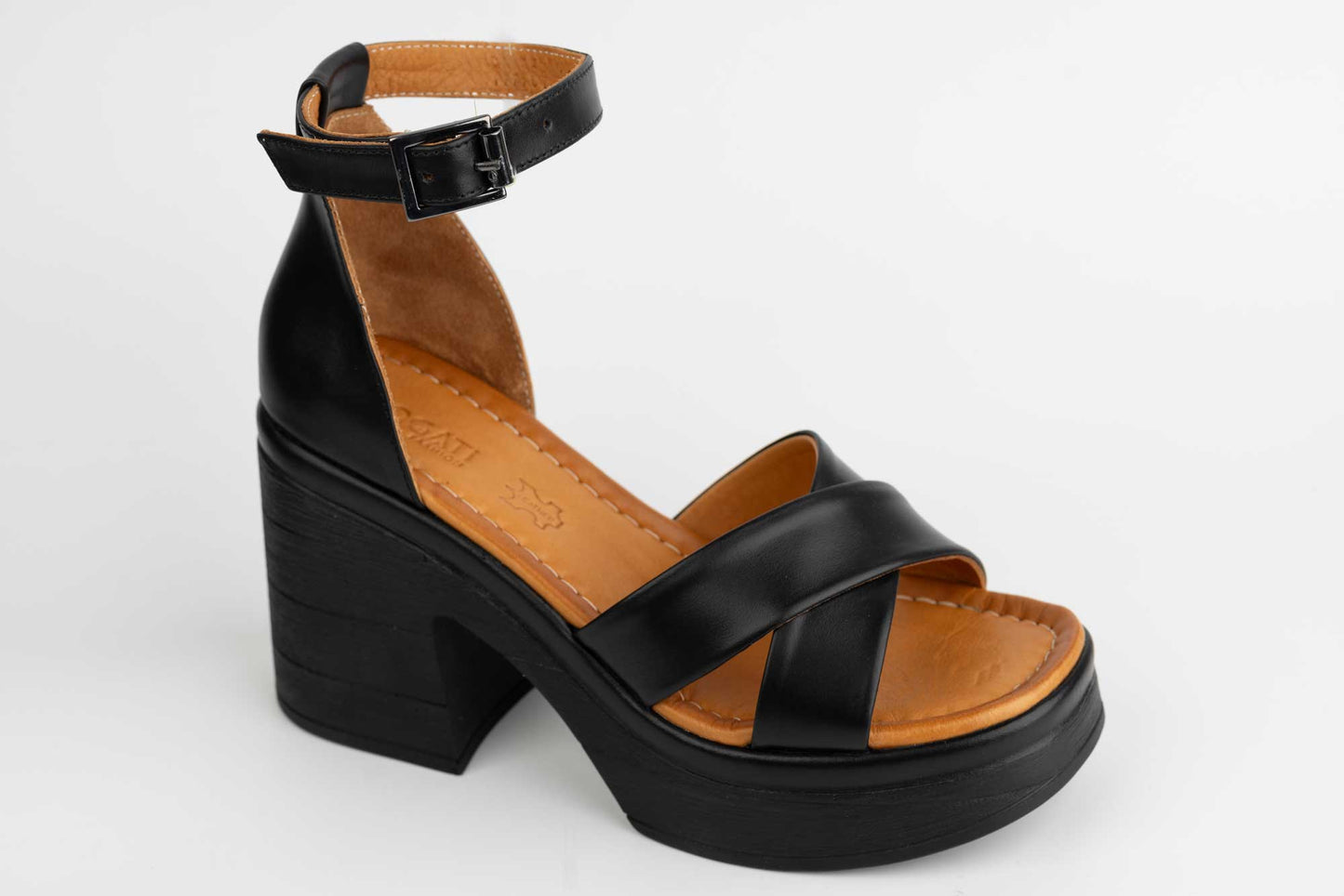 Women's casual sandals made of natural leather DOGATI 407 N